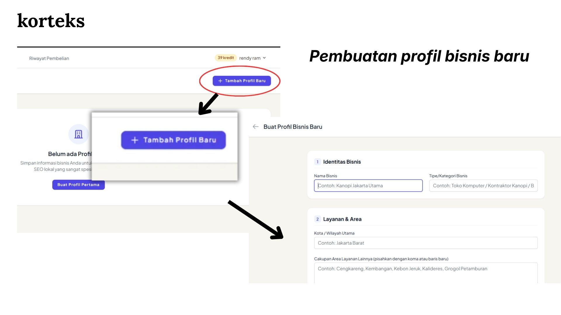 Pembuatan profil bisnis